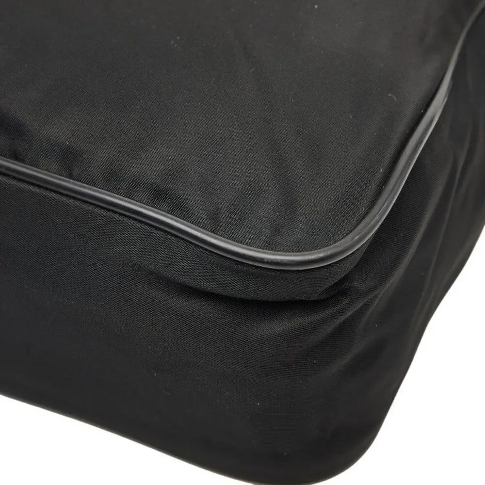 Prada Triangle Logo Plate Shoulder Bag